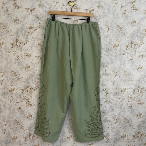 Susan Graver Wide Leg Cut Out Pants l SIZE 1X - Picture 2 of 12